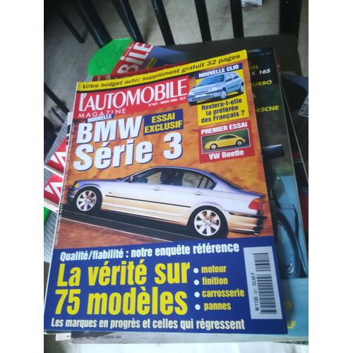 L Automobile Magazine 621 De 1998 Clio,Ssangyong Musso,Honda Integra Type R,Nsx 3.2,Prelude 2.2 Vti S,Volvo V40 2.0t,Polo Break 1.9 Sdi,Bmw 328i,Suzuki Wagon R Plus Gl,Beetle 1.9 Tdi,Daihatsu Gran Mov