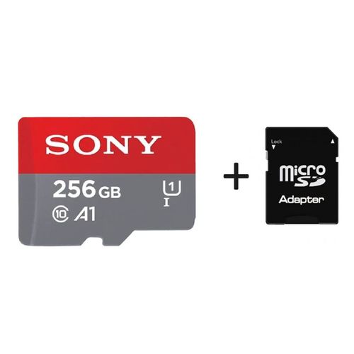 Carte Mémoire Micro SD SDHC SDXC Class 10 Sony 128Go + Adaptateur Lecteur Carte