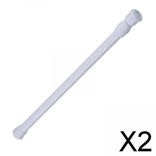 Gazechimp 2 Tringles Télescopiques Tringle En Métal Pour Armoire À Outils Blanc 60-110 Cm