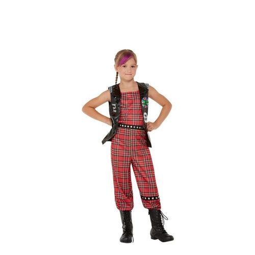 Red Punk Rocker Costume Pour Les Filles