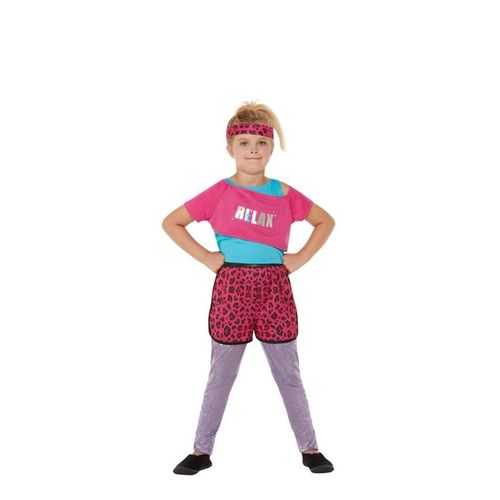Costume Aérobie Relax 80 Filles Rosa