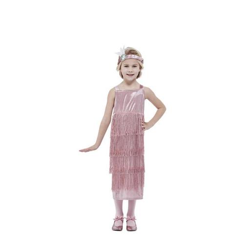 Mlle 20s Costume Rose Pour Les Filles