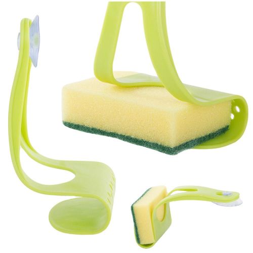 Support Porte Eponge À Ventouse Rangement Organisateur De Cuisine