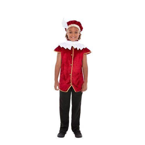 Kit Red Tudor Pour Enfants: Bonnet, Gilet Et Encolure Médiévale
