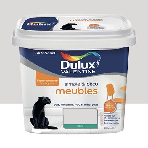 Peinture Meubles Dulux Valentine Simple & Déco Fleur de sel 0,5 L