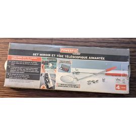 Set Miroir et Tige Téléscopique aimantée Powerfix