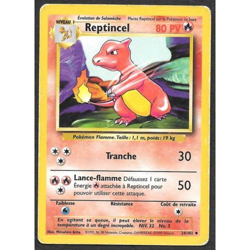 Carte Pokémon Reptincel 24/102 - Set De Base Wizards (Fr)