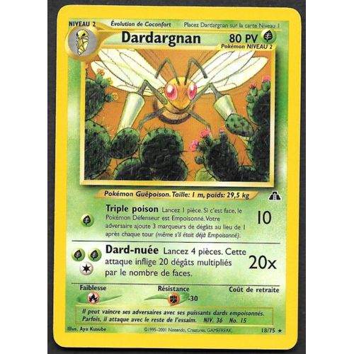 Carte Pokémon Dardargnan 18/75 - Neo Discovery Wizards (Fr)