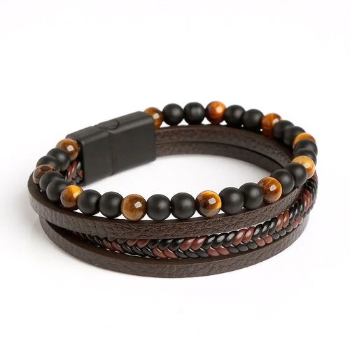 Bracelet Homme, Bracelet Viking, Bracelet Cuir Homme, Bracelet Acier Inoxydable, Bracelet Homme Acier, Bracelet Homme Acier Inoxydable, Bracelets Pour Homme.