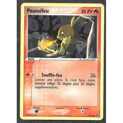 Carte Pokémon Poussifeu 77/97 - Ex Dragon (Vf)