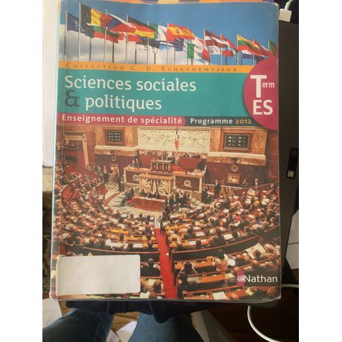 Ses Term Es Spécialité Sciences Sociales Et Politiques