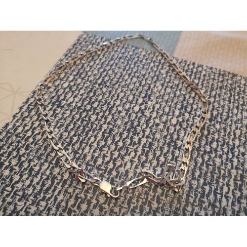 Collier Argent 1+2 8mm 50cm
