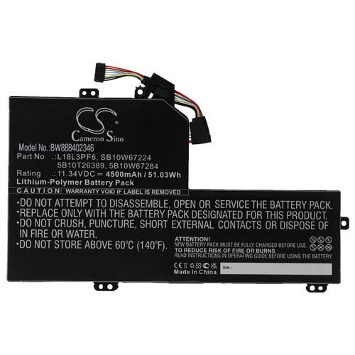 Vhbw Batterie Compatible Avec Lenovo Ideapad S540-15iwl, S540-15iwl Gtx Ordinateur Portable (4500mah, 11,34v, Li-Polymère)