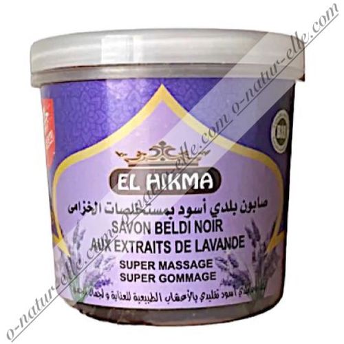 Savon Noir Beldi À La Lavande Bio 100% Naturel 250g Lavender Black Soap 
