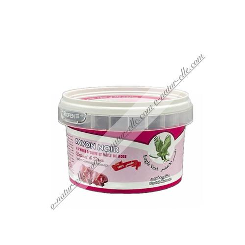 Savon Noir Beldi Huile De Rose Bio 100% Naturel 250g Black Soap Jabón Negro Rosa 