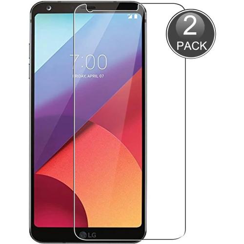 2-Pack Lg G6 Protecteur D'écran 0.26mm Hd Protection Anti-Rayures Et Anti-Empreintes Digitales 9h Verre Trempé Couverture De Protéger Mieux Protector Note Pas Couverture Complète