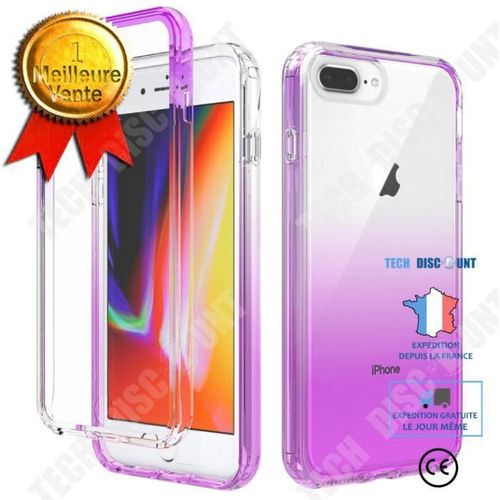 Td® Iphone 7/8 Etui Souple 360 Protection Intégrale Coque Arrière Et Face Avant Ultra-Fine Marbre Noir Et Blanc Anti-Rayures Et Anti
