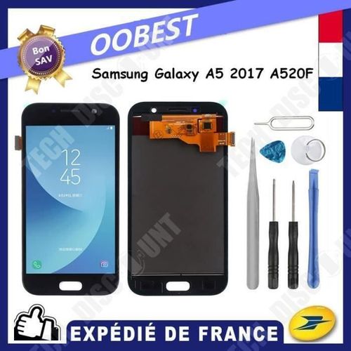 Td® Ecran Complet Vitre Tactile Lcd Pour Samsung Galaxy A5 2017 A520 A520f Noir