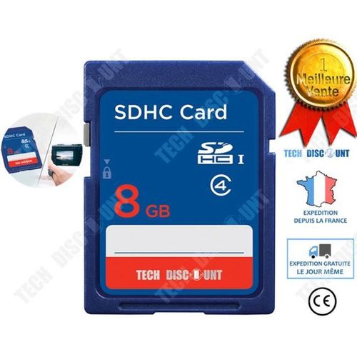Td® Carte Micro Sd 8 Gb Go Mémoire Appareil Photo Nitendo Switch Externe Télephone Portable Samsung Adaptateur Tablette Smartphone