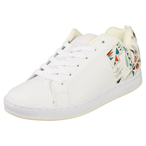 Dc Shoes Court Graffik Baskets Patin Blanc