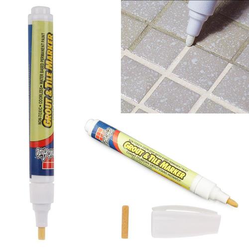 Stylo à Joint Carrelage Marqueur Permanent Blanc Anti Moisissure Champignons