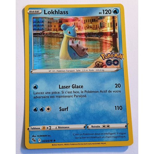 Pokémon Lokhlass Holo 023 / 078 Eb10.5 Pokémon Go