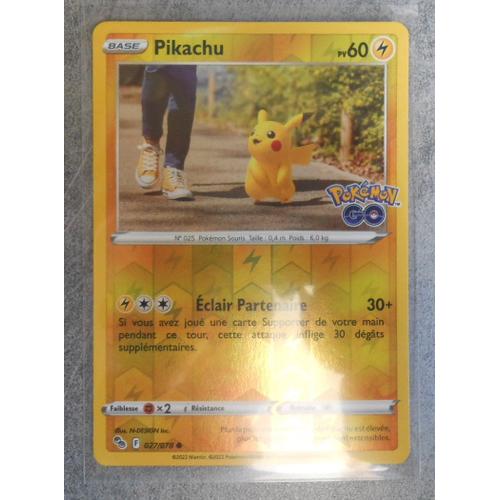 Carte Pokemon Pikachu Reverse 027/078 - Eb10.5 - Pokemon Go - Vf