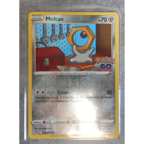Carte Pokemon Meltan Reverse 045/078 - Eb10.5 - Pokemon Go - Vf