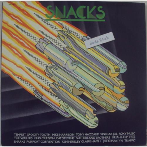 Snacks . Free,Vinegar Joe,Tempest,The Wailers,Traffic,Uriah Heep,John Martyn,Roxy Music,Spooky Tooth,Ken Hensley,Sharks,Sutherland Bros,Cat Stevens,Mik Harrison,Tony Hazzard,Claire Hamill,King Crimson