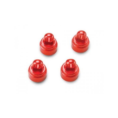 Bouchons D'amortisseurs Alu Anodisés Rouge X4 - Traxxas Trx3767x-Traxxas