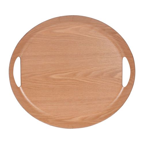 Plateau Ovale 46x41 Cm Naturel