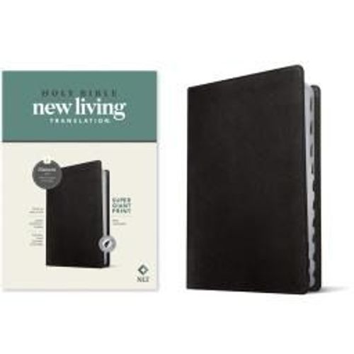 Nlt Super Giant Print Bible, Filament Enabled (Leatherlike, Black, Indexed, Red Letter)