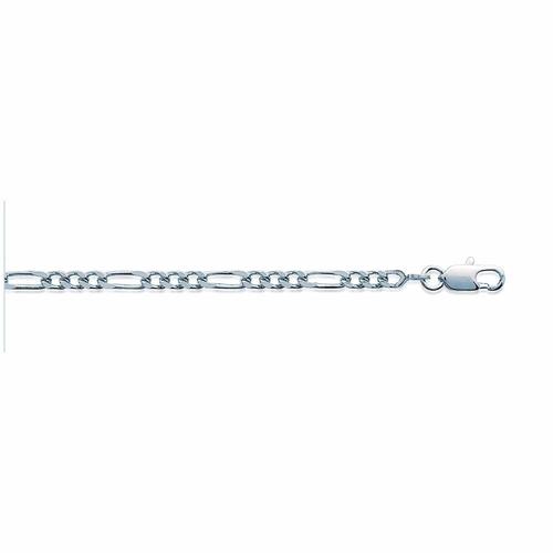 Chaine Homme - Argent 925 - Cheval Alternée 1+3 - Largeur : 3 Mm - Longueur : 55 Cm