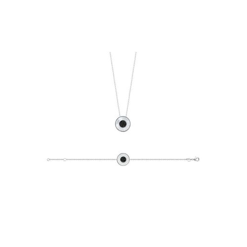 Collier Femme - Argent 925 - Nacre - Longueur : 45 Cm