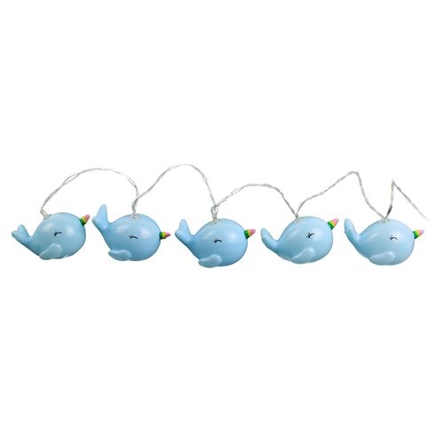 Guirlande Lumineuse Enfant Baleine - L. 165 Cm - Bleu