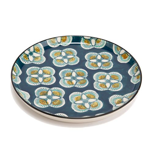 Assiette Plate Imany Bleu 26 Cm (Lot De 6)