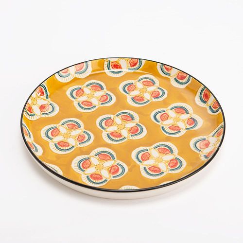 Assiette Plate Imany Jaune 26 Cm (Lot De 6)