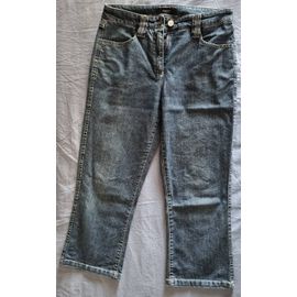 Pantacourt Jean Bleu Femme Burton Taille 38