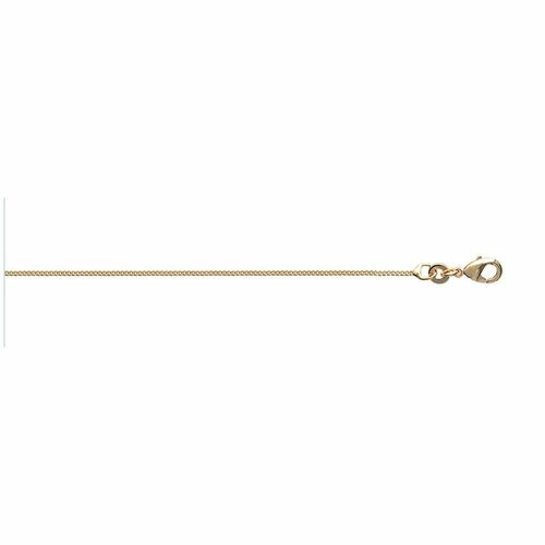 Chaine Mixte - Plaqué Or - Chaîne Gourmette - Largeur : 1,1 Mm - Longueur : 40 Cm