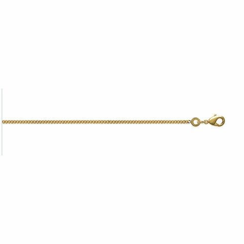 Chaine Mixte - Plaqué Or - Chaîne Gourmette - Largeur : 1,6 Mm - Longueur : 70 Cm