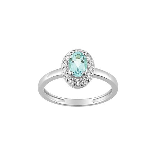 Bague Femme - Aigue Marine - Or 18 Carats