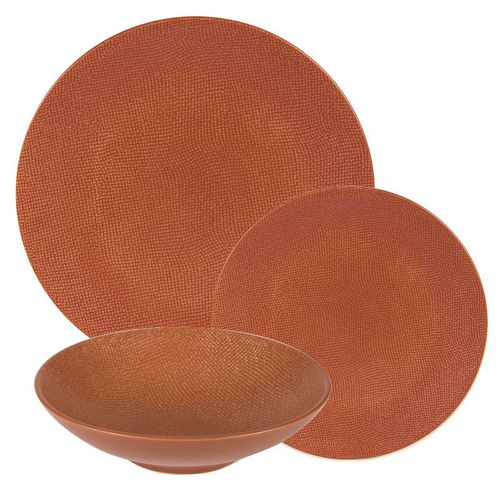 Service D'assiettes Vésuvio Terra 12 Pièces