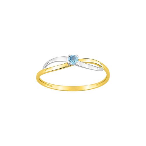Bague Femme - Topaze - Bicolore - Or 18 Carats