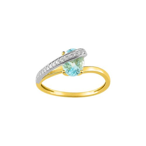 Bague Femme - Aigue Marine - Or 18 Carats
