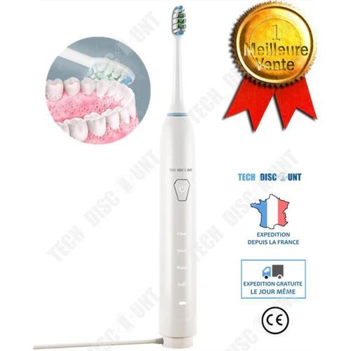Td® Brosse À Dents Électrique Adulte Automatique Voyage Souple Rechargeable Enfants Fille Garçon Sonique Vibrante Ergonomique Homme