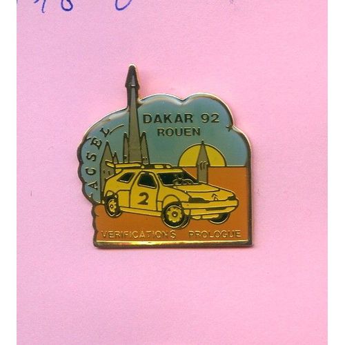 Rare Pins Rallye Paris Dakar 92 Verefications Prologue Auto Citroen G670