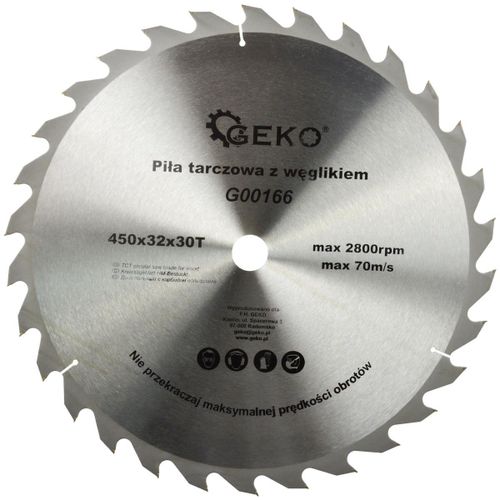Lame de scie circulaire TCT pour bois Ø 450x32x30T