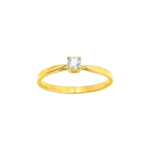Bague Femme - Or 18 Carats - Diamant 0,14 Carats