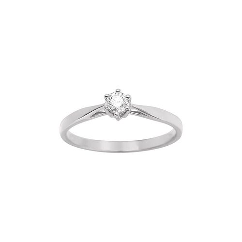 Bague Femme - Or 18 Carats - Diamant 0,14 Carats