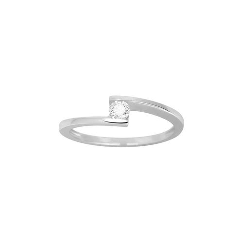 Bague Femme - Or 18 Carats - Diamant 0,18 Carats